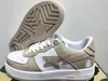 2025 SK8 Hommes Femmes Casual Chaussures Designer Femmes Sta Low Sneaker Court Nigo A Bain Apes Plateforme Chaussure Hommes Shark Noir Blanc Brevet Gris Cuir Vert Femmes Baskets