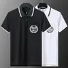 Coton Polo Men Shirts Brand pour l'homme à manches courtes Summer Summer Fashion Blanc Black Mens Polos