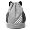 Large Drawstring Soccer Backpack Sports Gym Bag With Shoe Compartment Light Basketball Bag Travel Hiking Daypack for Men Women 231227