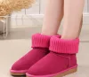 Prevalent classic G/U knitting merge lady Girl women snow boots Mini short Women boots keep warm boots with card dust bag Free transshipment 008