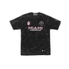 Bape X MIAMI A Bathing Hoodie and Shorts Ape Rare Gorilla Head T Shirt Print TEE Short Sleeve