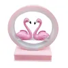 Night Lights LED Flamingo Light With Music Bedside Table Lamp Desk Decorative Decoration For Bedroom Living Room Party Gift