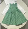 Lüks Bebek Elbiseler Yüksek Kaliteli Kız Etek Boyutu 110-160 ÇOCUK KURULU BEYAZ TAVA KIRAK Toddler Frock Dec20