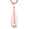 Anhänger Halsketten KSJ8397 Mini Teardrop Männer Frauen Halskette Hollot Herz Schneiden Design Memorial Urne Asche Halter Andenken Einäscherung Schmuck