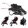 Momtan Baby Stroller Assories Armrest Pu Leather Pumper Bar Handrail تمديد خطاف Footboard لـ Babyzen Yoyo 2 Yoyo 231226