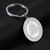 10P anneau en acier inoxydable Valknut porte-clés Viking noeud irlandais amulette païenne charme porte-anneau pendentif sac cadeau pour hommes femmes 316c