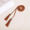 Belts Braided Waist Rope Summer Female Belt Tassels Decors Handmade Thin