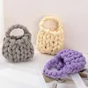 Sacs décontractées de corde épaisse et femme tissée sacs à main designer crochet petit sac fourre-tout