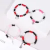 Bracciale rigido 1 paio di braccialetti dell'amicizia con ragno per amici Bff Halloween Natale coppie abbinate