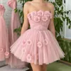 ENOCH Modern Mini Strapless Homecoming Dresses Backless Sleeveless Flowers Party Wedding Gowns Custom Made 231227