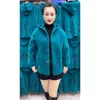 Women's Jackets 2023 Mom Imitation Mink Down Cropped Coat For Women Autumn Winter Thickened Spring Knitted Cardigan Hooded Butterfly Top