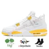 Nike Air Jordan 4 Off White AJ4 Travis Scott Jumpman 4s Scarpe da basket Seafoam Midnight Navy Red Thunder Sail Craft Canvas Black Cat Women Mens Trainers Sneakers