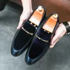 Kleid Schuhe Mode Männer Wildleder Business männer Handgemachte Slip-On Runde Zehe Frühling Herbst Leder Flats