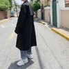 Trench primaverile stile coreano Maschile Streetwear Giacca a vento Trench da uomo Solid Business Casual Cappotto lungo allentato 231227