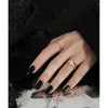 Cluster Rings Shanice 925 Sterling Silver Open Ring Gypsophila blomkålkedja Finger för kvinnor Uttalande Justerbar tunn
