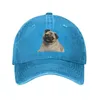 Ball Caps Personalisierte Baumwolle Niedlichen Mops Hund Baseball Kappe Frauen Männer Atmungsaktive Papa Hut Streetwear