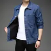 Top Grade Brand Designer Casual Trendy Classic Stylish 2023 Mens Jeans Fashion Denim Jacket Varsity Coat Clothes 231227