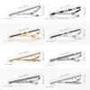 8 PCs Tie Clips Set With Gift Box Wedding Convides Gifts Luxury Jewelry Business Metal Man Shirt Rumininks para o marido 231227