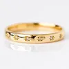 Huitan Style coréen anneaux en métal simples pour les femmes incrustées de pierre CZ brillante accessoires portables quotidiens bijoux de doigt polyvalents pour filles 231226