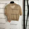 Sexig transparenta skjortor Fashion Polo Neck T Shirt Classic Letters Brodery Tees Girls Silk Designer Tops Tee Clothing