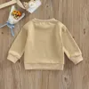 Citgeett Autumn Infant Baby Boys Mädchen Sweatshirt Brief Druck Langarm süße atmungsaktive Pullover Tops Frühlingskleidung 231227