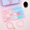 DIY -armband Making Kit Beads Halsband Manual Toys For Girls Pearls Games Handgjorda barns presenthästar Material Elastiska barn 231227