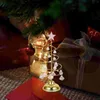 Christmas Decorations Glowing Tree Desktop Decor Night Light Miniature Acrylic Xmas Party Tiny