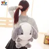 Kawaii Rabbit Bunny Shoulder Backpack Crossbody Bag Coin Purse Messenger Bags Cute Plush Toys Girls Kids Children Birthday Gifts 231227