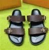 Chinelos Designer Slides Sapatos Clássicos Sandália Homens Mulheres Casal Modelos Tamanho