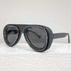 Designer occhiali da sole da donna di lusso z2702u occhiali da sole aviatori ovali black acetato telaio metallo brim lady lady brand occhiali di moda lunghe
