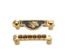 Gold Plated Guitar Roller Saddle TuneOMatic Bridge Tailpiece set for Gibson LP Electric Guitar Parts7553799