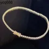 Xinfly Wholesale Stackable Hip Hop 18k Gold 2.00ctw Natural Diamond Square Iced Out Tennis Chain Bracelet