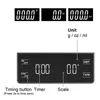 Balance à café à écran tactile LCD avec minuterie haute précision numérique électronique cuisine à domicile alimentaire 3KG 0 1g 231226