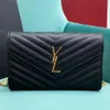 Designer Bag Shoulder Bags Luxury Handbags YS - Leather Tote Bag Women's Fashion Cross Body Envelope Messenger Black Calfskin Classic Diagonal Stripes Top Quality