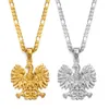 Anniyo Pologne Symbole Eagle Pendant Colliers pour femmes hommes Polska Polonais Jewelry 252706 231227