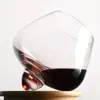 250ml Whisky Glasses Belly Beer Rotating Glass Red Wine Spinning Whiskey Rolling Liquor Brandy Shaking Cup Home Rock Bar Decor 231226