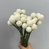 Decorative Flowers 25CM Artificial Gold Ball Chrysanthemum Ins Fruit Home Decoration Arrangement Bundle With 9 Ties Of Balls