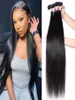 En gros de 8a cheveux humains brésiliens cheveux raides 30inch bundles2523274