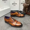 Designer Berluti Dress Shoes Leather Sneaker Men's shoes men's shoes formal business leather shoes Derby shoes low lace up Oxford shoes