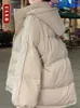 Damen-Daunenparkas ULXH Lässige Parkas für Frauen Herbst Winter 2023 Neue koreanische Mode verdicken warme Jacken Damen vielseitige Vintage-Übergroße Mäntel J231227