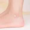 Anklets Fashion 925 Sterling Silver Anklet Fine Jewelry Simple Beads Foot Chain For Women Girl S925 Ankle Leg Bracelet