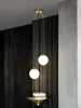 Anhängerlampen moderne Glas LED -Leuchten Nordisches Wohnzimmer Schlafzimmer Armatur