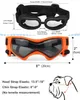 Lunettes de soleil pour chiens Casquez pour animaux de compagnie avec des lunettes de chien Vent à poussière Protection UV Verres de chien Casque de chien et lunettes Casque de moto de chien 231227