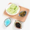 Bowls Seasoning Boats Shape Small Crack Bowl Soy Glaze R Sauce Dish Ice Kitchen Plates Ceramic Vinegar Leaf Creative