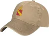 Ball Caps 35th Field Artillery Regiment Cowboy hoeden voor mannen Vrouwen verstelbare katoenen denim honkbal cap sporthoed