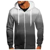 Männer Hoodies Flamme Hoodie Pullover Zipper Kordelzug Pullover Farbverlauf Gedruckt Mode Mit Kapuze Sudaderas De Mujeres