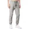 Pantalones para hombres Hombres Color sólido Minimalista Básico Casual Cordón Delgado Tallas grandes Pantalón de pierna recta suelta Pantalones Hombre