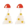 Baumelnde Ohrringe, europäischer und amerikanischer Weihnachtsbaum, kreative Nische, Mode, Temperament, Trend, Festival, Acryl