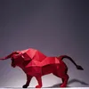 80 cm de long bonne chance Bull Cow Home Decor Room Decoration 3D Papier Modèle Paper à la main Papercraft Origami Art Toys for Children 231227