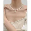 Pendant Necklaces Eetit High Quality Luxury Natural Freshwater Pearls Beads Chain Opal Star Necklace Exquisite Inlaid Zircon Charm Jewelry